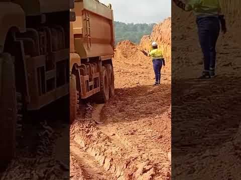 Ore Spotter Lady at YPI site in Wassa