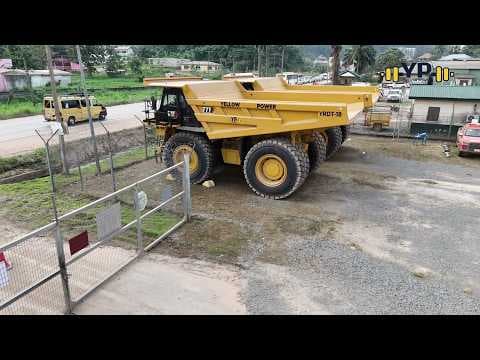 Yellow Power International Takes Delivery of 8 CAT 777 Rigid Dump Trucks from Mantrac